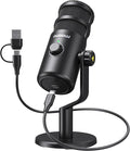 MAONO PD100U USB Dynamic Microphone, Podcast Recording Mic with Gain Knob | Plug & Play, Desktop Stand, Metal Structure, Cardioid Studio PC Computer Mic for Streaming, Vocal, Studio, Content Creation by MAONO