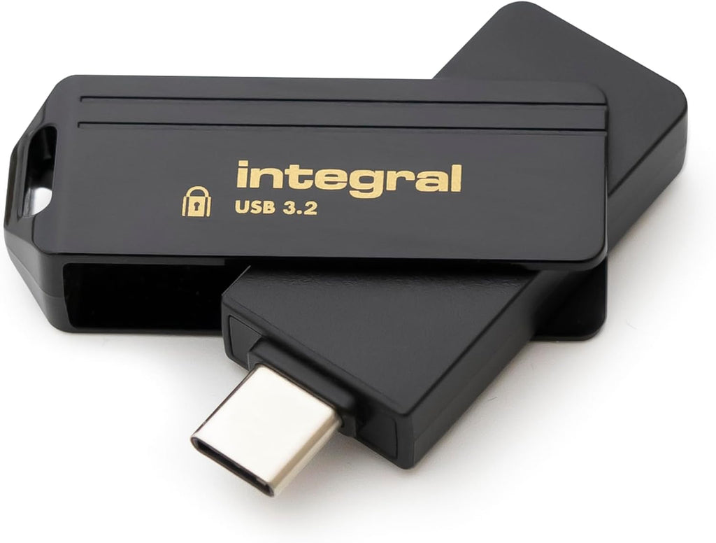 Integral Secure 360-C 16GB Software Encrypted USB Flash Drive - USB-C Connector - 256-bit AES encryption - Compatible with Mac, MacBook, PC, Laptop - Image 2