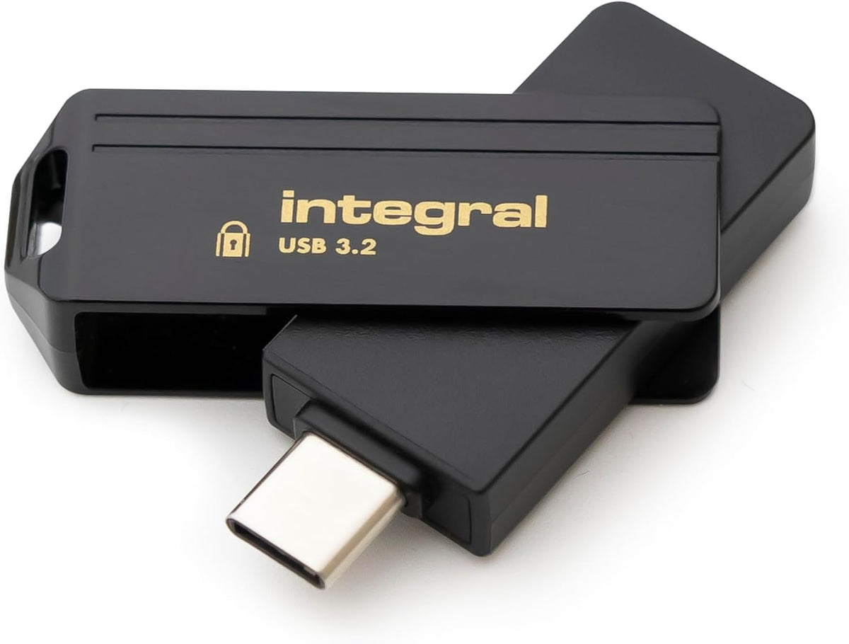 Integral Secure 360-C 16GB Software Encrypted USB Flash Drive - USB-C Connector - 256-bit AES encryption - Compatible with Mac, MacBook, PC, Laptop - Image 2
