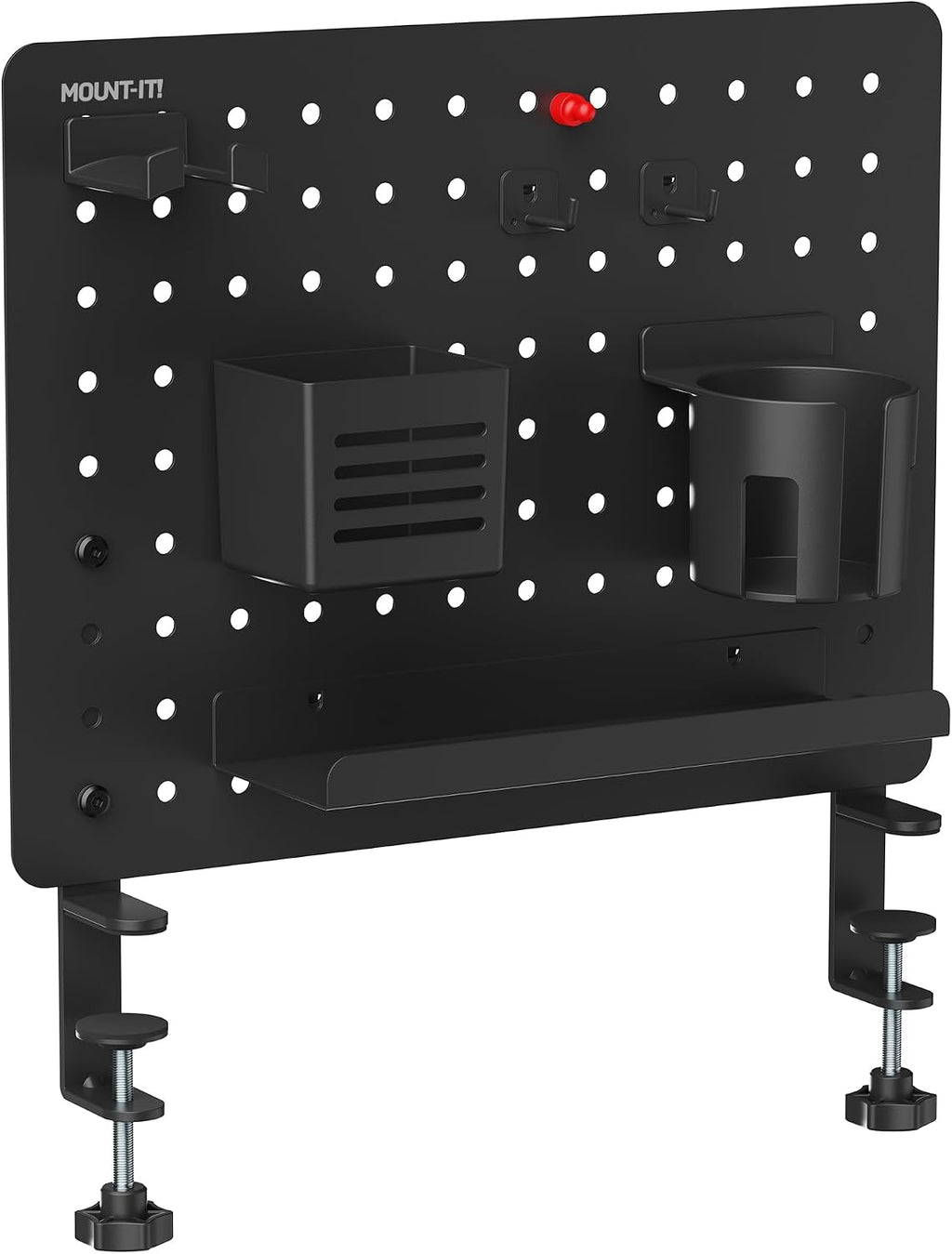 Mount-It! Clamp-On Magnetic Pegboard Organizer, 16.5x15.9 - Image 2