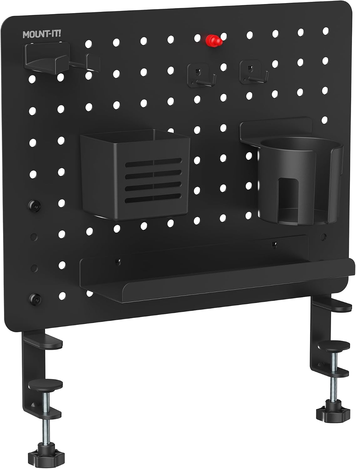 Mount-It! Clamp-On Magnetic Pegboard Organizer, 16.5x15.9 - Image 2
