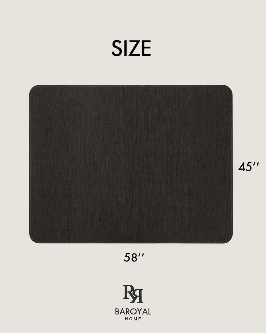 Baroyal Office Chair Mat for Hardwood Floor, Anti-Slip PVC, 45 x 58 Inch - Image 6