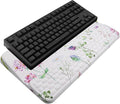 Computer Keyboard Stand with Wrist Rest, Ergonomic Tilted Keyboard Holder - Keyboard Riser with Wrist Pad - Keyboard Tray Support for Office Home - Scattered Flowers by KEPUTAIER