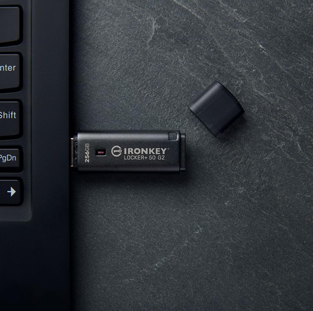 Kingston Ironkey Locker+ 50 G2 128GB Encrypted USB Drive | FIPS 197 | AES-XTS Protection | Multi-Password Security | USB 3.2 Gen 1 | IKLP50G2/128GB - Image 5