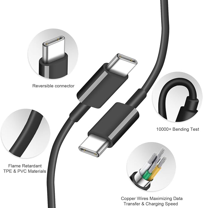 iPhone 17 16 15 Charger Fast Charging 3+3Pack 20W USB C Wall Charger with Extra Long 10FT Fast Charging Cable Compatible with iPhone 17/17 Air/17 Pro/17 Pro Max/iPhone 16/15 Series, iPad Pro-Black - Image 6