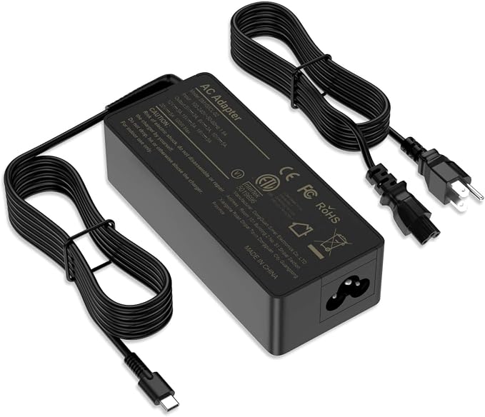 100W USB C Laptop Charger, Fast USB-C Power Adapter Compatible with Lenovo ThinkPad, HP, Dell, Asus, Acer, MacBook, Chromebook and More, PD 3.0 Type C Notebook Power Cord - Image 8