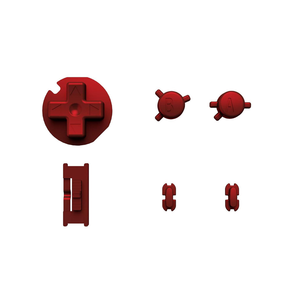 eXtremeRate Scarlet Red Replacement Full Set Buttons for Gameboy Color GBC - Handheld Game Console NOT Included - Image 2
