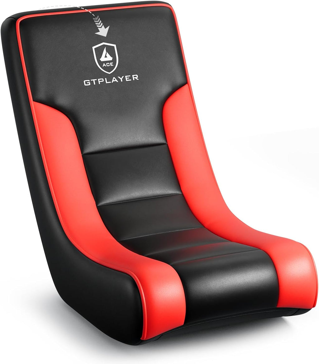 GTPLAYER Floor Rocker Gaming Chair – Adjustable Angle Limiter, Ultra Lightweight Ergonomic Floor Rocking Game Seat for Gaming and Lounging, Ruby Red by GTPLAYER