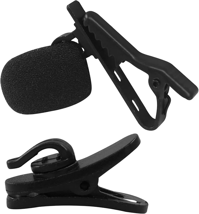 12 Pcs Lavalier Microphone Clips Replacement Kit | 12 Pcs Foam Windscreen Covers, 12 Pcs Plastic Wire Clips, Voice Recording, Video Conferencing & Online Meetings - Image 5