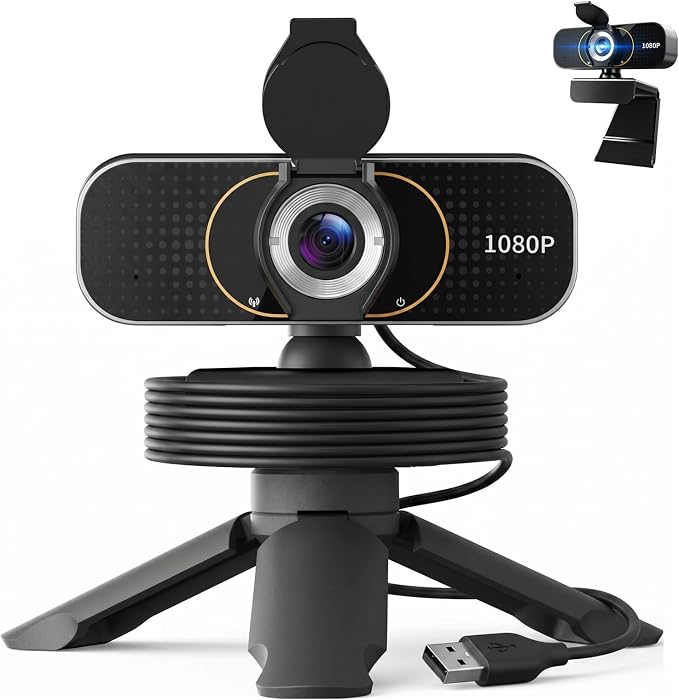 the Webcam for PC that Just Works - Every Time All Platforms | Plug and Play No Driver Needed, Crystal Clear 1080p Full HD, Your Privacy Physically Protected, Mount It Anywhere in Seconds by Unknown