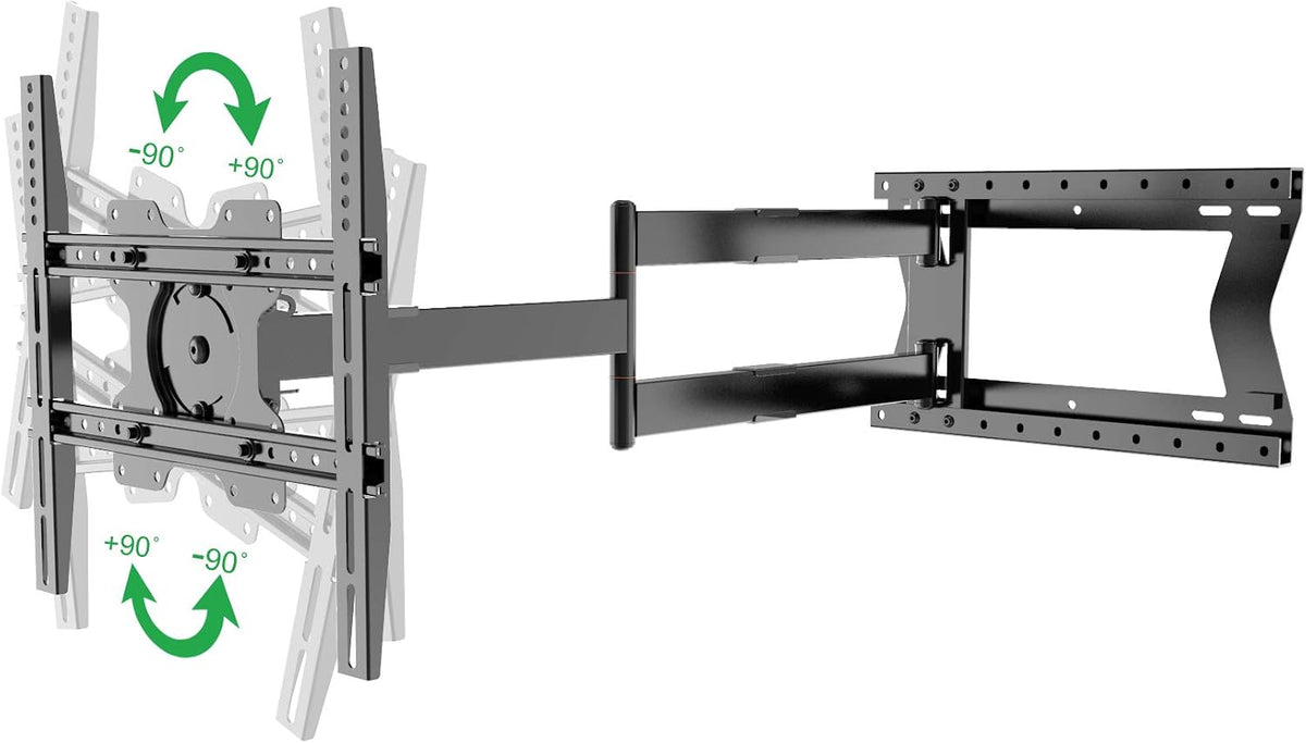 2100 Long arm TV Wall Mount for 32-75 Inch Screens Extra Long Extension up to 40 Inch Heavy-Duty TV Mount Holds up to 88 lbs Full-Motion, Swivels up to 180° Max. VESA 600x400, Black - Image 8