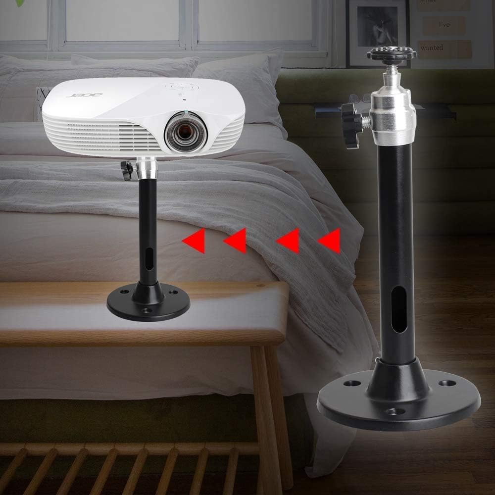 Mini Ceiling Wall Projector Mount Stand 175mm, Black - Image 6