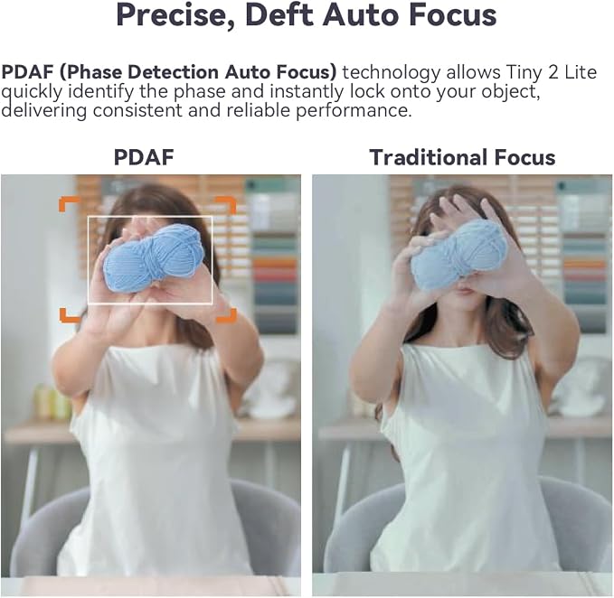 OBSBOT Tiny 2 Lite AI-Powered 4K UHD PTZ Webcam,1/2" CMOS 4X Digital Zoom, AI Auto Tracking, Auto Zoom, Gesture Control 2.0, Beauty Mode,Preset Modes,LiveStream for Game/Meeting/Online Educate | 48MP HDR 4K@30fps 1080p@60fps Dual-Mic NR Gesture Control... - Image 7