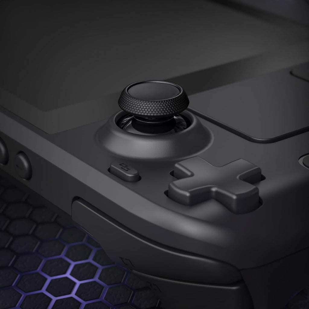 eXtremeRate Replacement Thumbsticks for Steam Deck LCD, Custom Analog Stick Joysticks Repair Kit for Steam Deck OLED Handheld Console with Original Touch Sensing, Anti-Slip Texture Grip - Black - Image 6