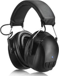 Kalence Gel Ear Pads Bluetooth 5.4 Hearing Protection Headphones, 30dB Noise Cancelling Headphones, 1200mAh Rechargeable Safety Earmuffs Bluetooth Ear Protection for Mowing by Kalence