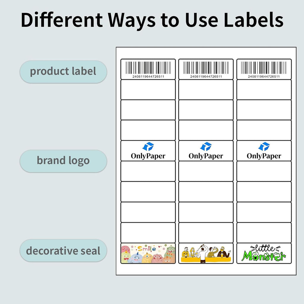 2" x 4" Shipping Mailing Labels - 200 Sheets 10 Up Address Labels Sticker - Image 4
