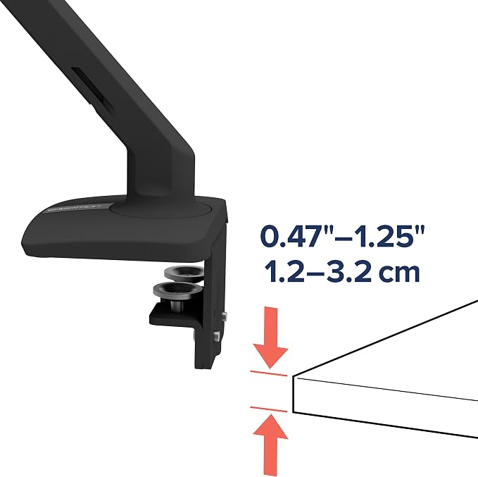 Ergotron – MXV Single Monitor Arm, VESA Desk Mount – for Monitors Up to 34 Inches, 7 to 20 lbs – Matte Black - Image 8