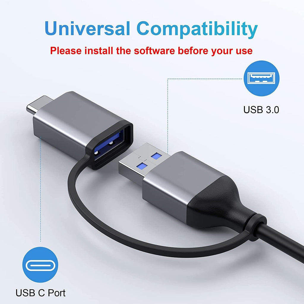 USB 3.0 to Dual HDMI Docking Station for MacBook (Driver Needed) - Image 8