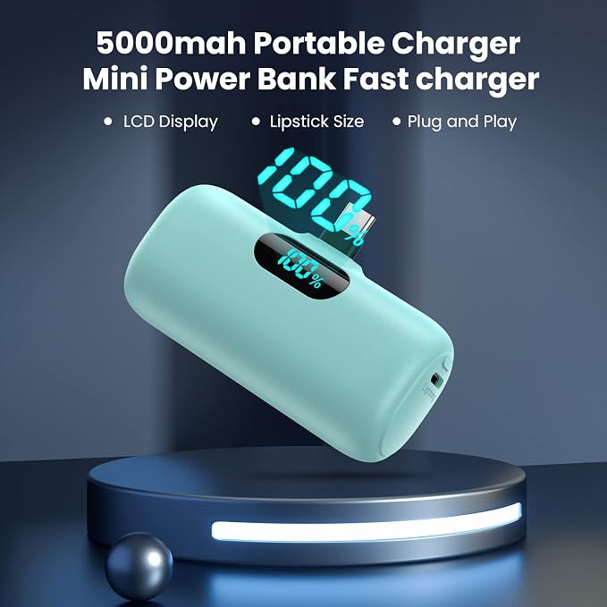 [2 Pack]Portable Charger Power Bank for iPhone 17/16/15,Mini USB C Portable Power Bank 5000mAh Fast Charging Battery Pack Travel Essentials for iPhone 15/16/17 Plus/17 Pro/17 Pro Max,Samsung Android - Image 6