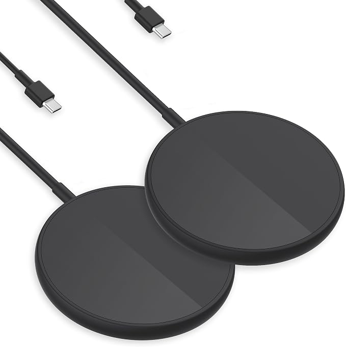 Magnetic Wireless Charger for iPhone, Fast Charging pad for MagSafe Compatible with iPhone 17/16/15 Pro/Pro Max/Plus/14/13 & AirPods 3/2/Pro by COKOEYE