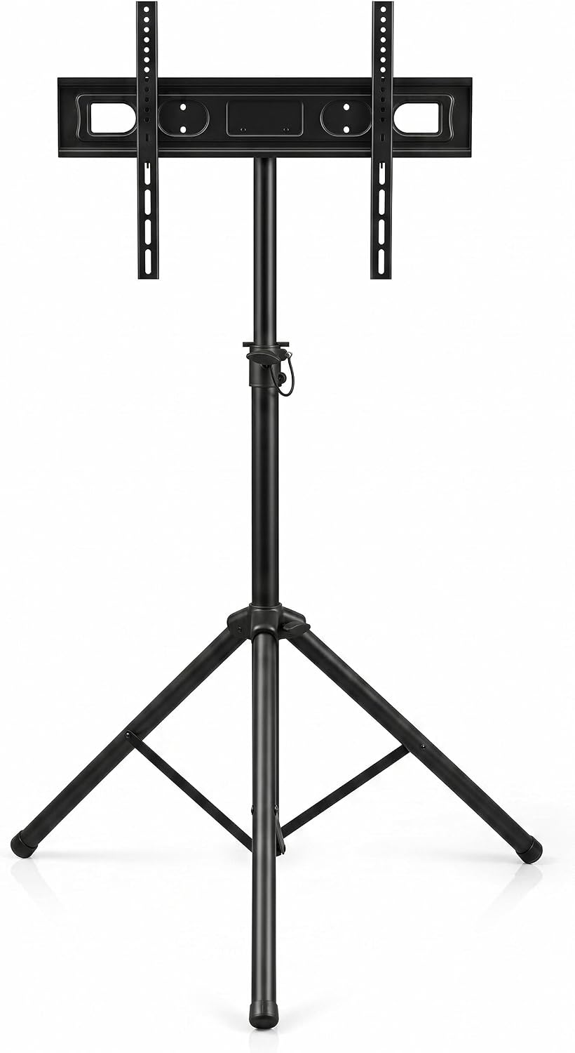 Pyle Portable Tripod TV Stand with Mount (32–60" Flat Screens, Steel) by Pyle