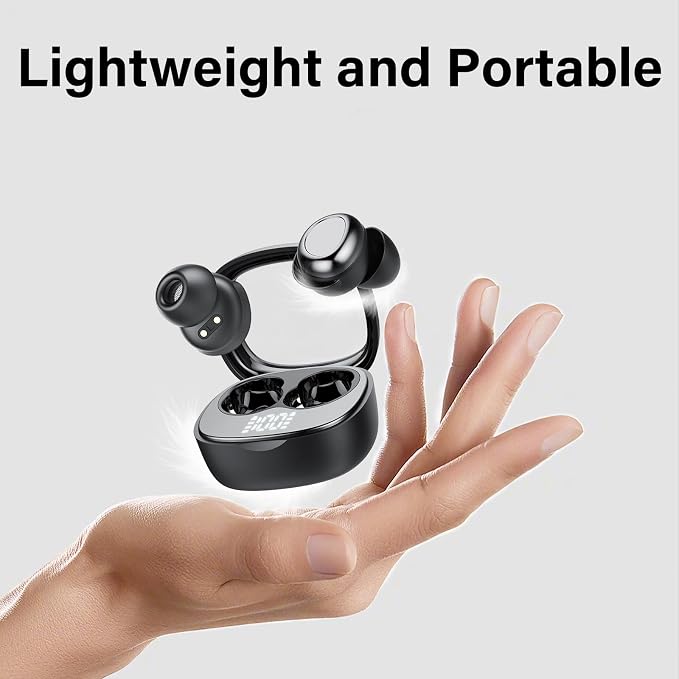 Wireless Earbuds, Hybrid ANC 40dB Noise Cancelling Headphones, 55H Playtime, Bluetooth 5.4, 10mm Drivers with 5 EQ, ENC Dual Mic, IPX7 Waterproof, Transparent Mode, Digital Battery Display iOS/Android - Image 5