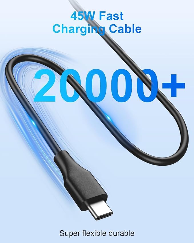 USB C Laptop Charger 45W Compatible with hp chromebook/Spectre X360, Lenovo ThinkPad/Yoga, Dell Chromebook/Latitude, Acer, Asus, Samsung, Google Series Universal Chromebook Type C Power Cord - Image 4