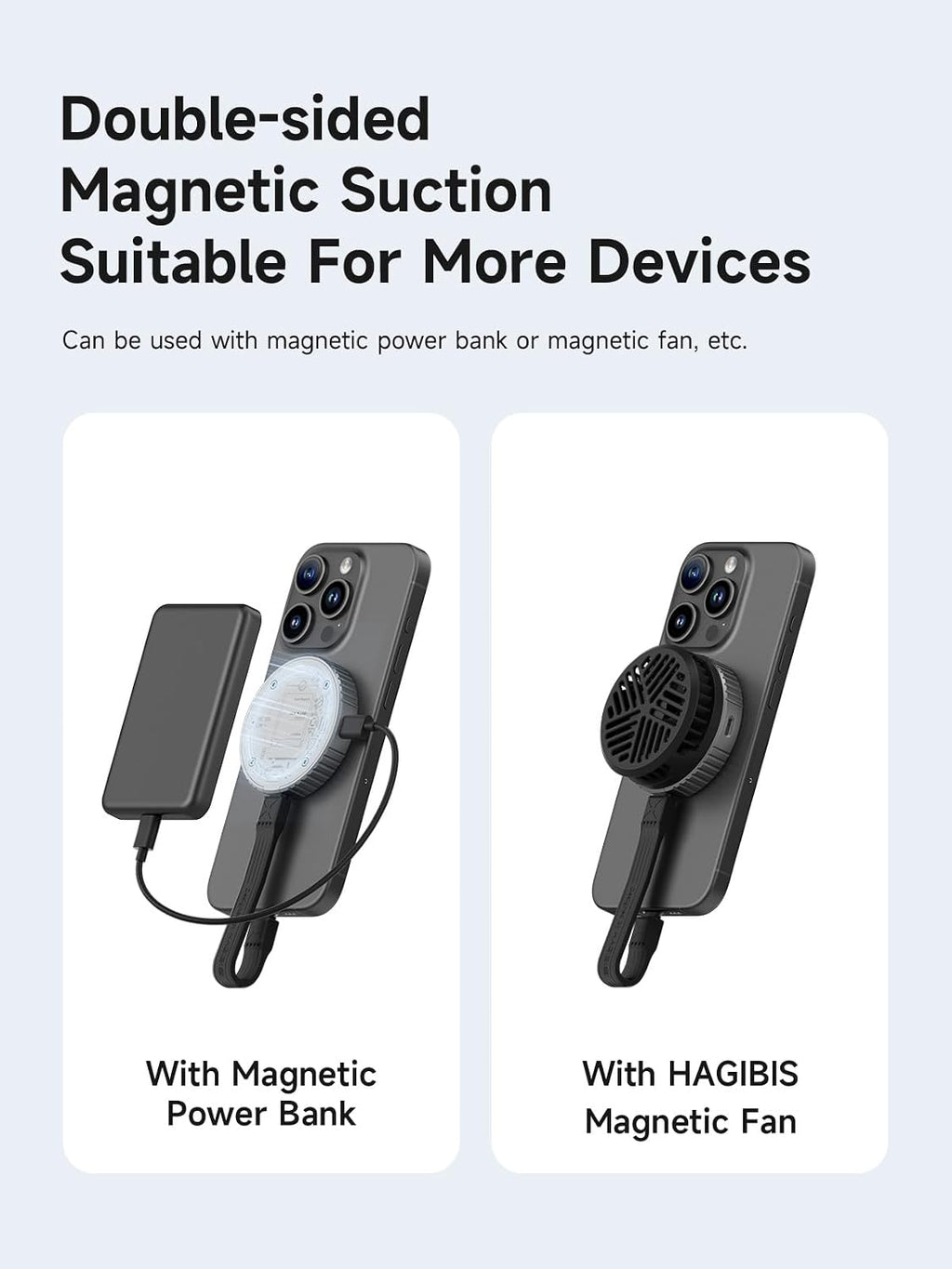 Hagibis Magnetic M.2 2230 NVMe SSD Enclosure with Magsafe for iPhone 17 16 15 Pro Max ProRes, USB C 3.2 10Gbps to NVMe Adapter, Aluminum External SSD Case for MacBook, iPad Pro, Android (MC100 Lite) - Image 3