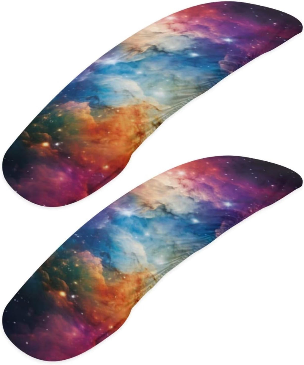 2Pcs Office Chair Arm Cover, Starry Sky Print Chair Armrest Covers, Office Seat Hand Rest Protector, Elastic Skin Friendly Computer Arm Protectors by Wanzuoeng
