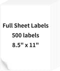 500 Sheets 8.5" x11" Full Sheet Shipping Labels, Printable Sticker Paper, Matte, Letter Size Label Stickers for Laser/Inkjet Printers (500 Labels) by OnlyPaper