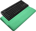 Computer Keyboard Stand with Wrist Rest, Ergonomic Tilted Keyboard Holder - Keyboard Riser with Wrist Pad - Keyboard Tray Support for Office Home - Green by KEPUTAIER