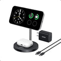 Anker MagGo 2-in-1 MagSafe Compatible Qi2 15W Wireless Charging Stand | Qi2 Certified, Fast Charging, Wireless Charger for iPhone 17, AirPods Pro, and More (Black, 40W Adapter Included) by Unknown