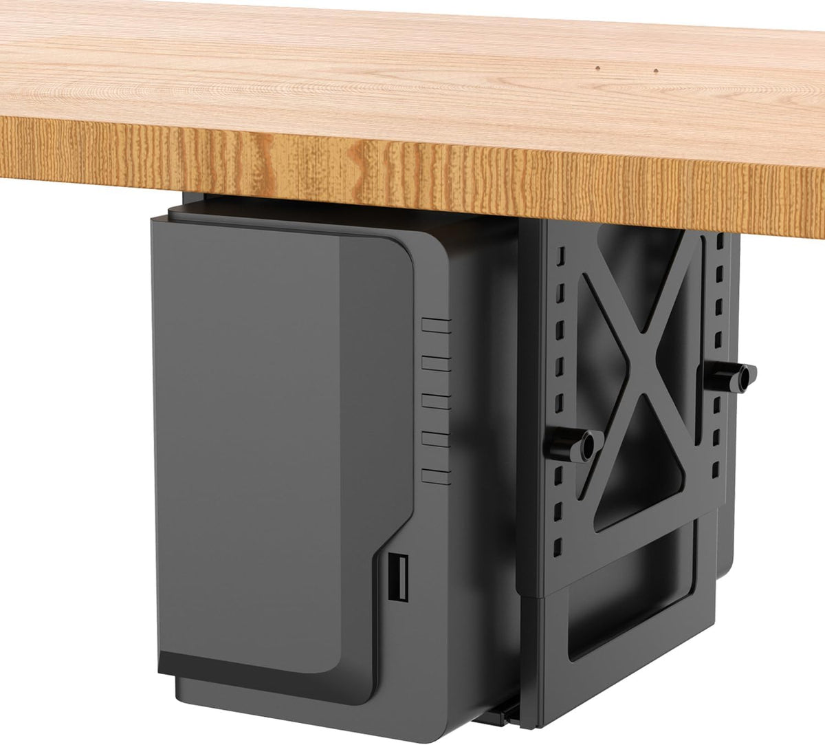 Adjustable Under Desk PC or NAS Mount Bracket Holder，Compatible with Desktop NAS(Network Attached Storage),CPU,UPS,Small Form Factor Desktop Tower.Xbox Series x,OptiPlex7000/7010 - Image 6