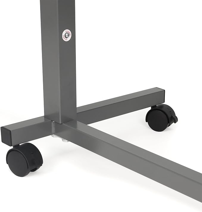 Vaunn Medical Cart Adjustable Overbed Table with Wheels – Rolling Bedside Table for Hospital, Portable Standing Cart & Laptop Desk for Bed, Couch, Wheelchair - Image 6