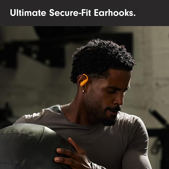 Beats Powerbeats Pro 2 - Wireless Noise Cancelling Workout Earbuds with Secure- Fit Earhooks, Up to 45-Hour Battery with Charging Case, Sweat & Water Resistant, Heart Rate Monitoring - Electric Orange - Image 4