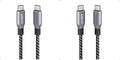 Anker Prime USB C to USB C Cable, 240W Fast Charging Cord, Upcycled-Braided Nylon with 100-Year Bend Durability for iPhone 17 Series, MacBook, Galaxy S24(3 FT) (Pack of 2) by Unknown