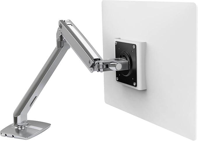 Ergotron – MXV Single Monitor Arm, VESA Desk Mount – for Monitors Up to 34 Inches, 7 to 20 lbs – Polished Aluminum by Unknown