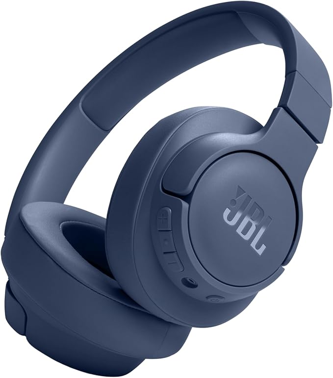 JBL Tune 720BT - Wireless Over-Ear Headphones - Blue | JBL Pure Bass Sound, Wireless Bluetooth 53 technology, Customize your listening experience, Hands-free calls with Voice Aware by JBL