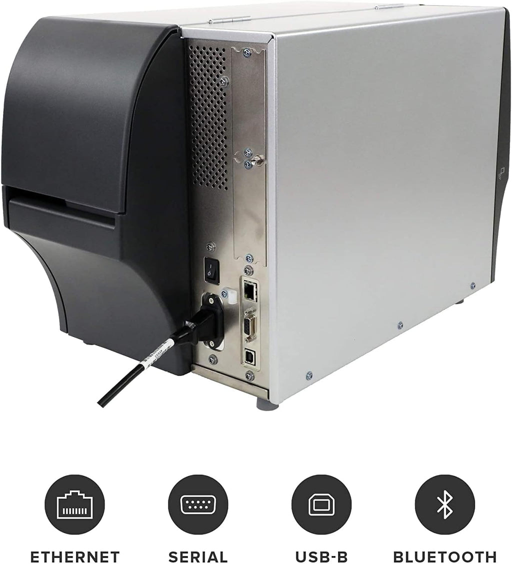 ZEBRA ZT411 Thermal Transfer and Direct Thermal Industrial Label Printer - USB 2.0, Serial, Ethernet and Bluetooth 4.1 Connectivity, 203 DPI, 4-Inch Max Print Width, Monochrome Barcode - JTTANDS - Image 2