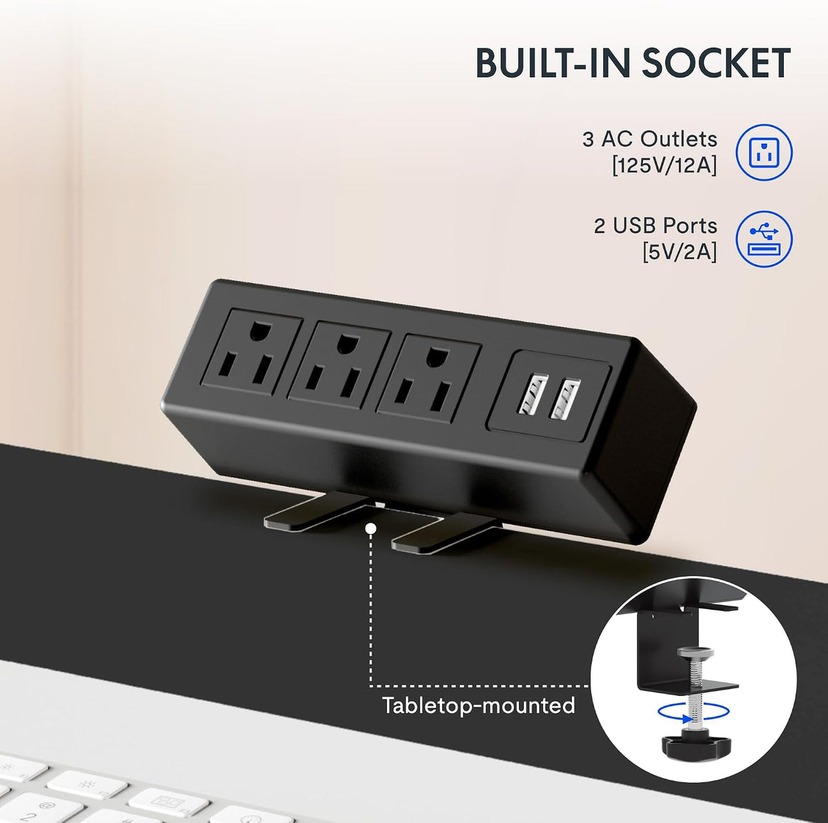 FLEXISPOT EN2 48"x24" Standing Desk with Power Strip Bundle, Mahogany - Image 4