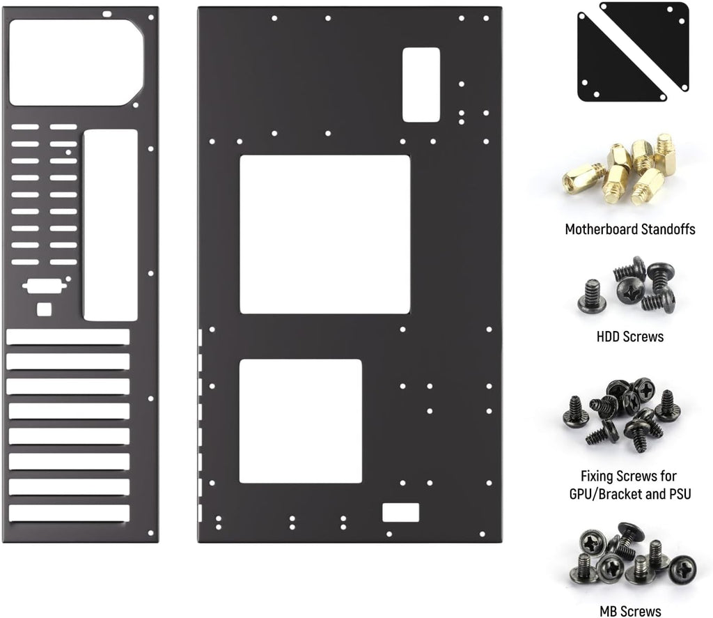 Open Air PC Case, PC Test Bench PC Case, ATX Open Frame Computer Case, DIY PC Rack for ATX MATX ITX Motherboards - Image 4