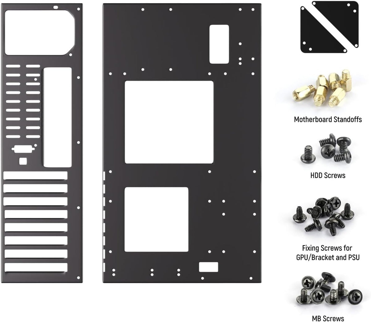 Open Air PC Case, PC Test Bench PC Case, ATX Open Frame Computer Case, DIY PC Rack for ATX MATX ITX Motherboards - Image 4