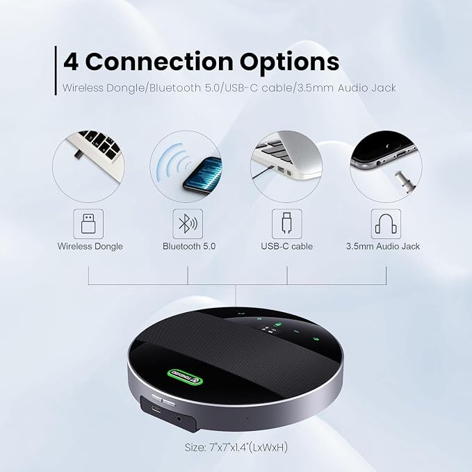 20x Zoom Conference Room Camera System TONGVEO All-in-1 Video and Audio Conferencing System 20X Optical Zoom USB3.0 HDMI PTZ Camera and Conference speaker with microphone Bundle for large Meeting Room - Image 7