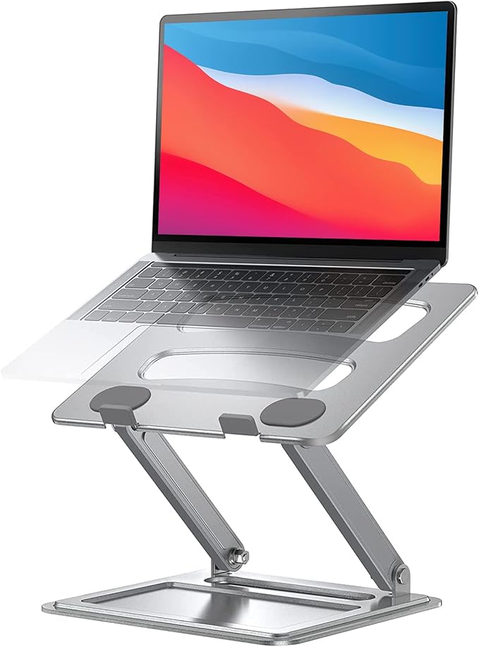 Adjustable Laptop Stand, Portable for 17.3inch Laptops, Holds Up to 17.6lbs, Ergonomic Posture & Heat Dissipation by LORYERGO