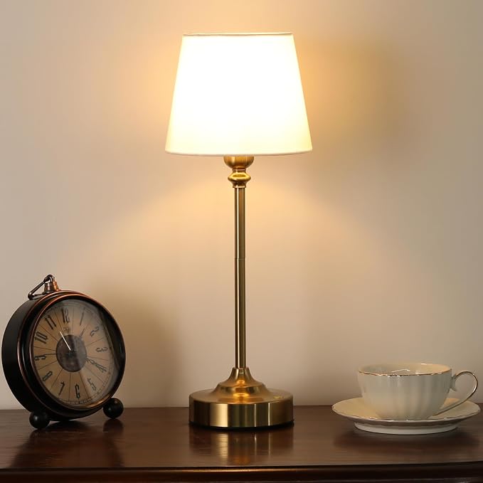 Kakanuo Gold Cordless Table Lamp with Rechargeable Battery, 1 Pack | Touch Stepless Dimming with Memory, 4000mAh Capacity, 3000K Warm Light, for Bedroom, Dining Table, Counter, Living Room - Image 8