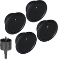 ECHOGEAR Wall Cable Hiders for Cable Management - 2.25" Mini Cord Hider Conceals 3 Low Voltage Cables Behind Wall - Perfect for Speakers, Mounted TVs, Desks & More - Black 4-Pack by ECHOGEAR
