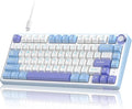 RK ROYAL KLUDGE R75 Mechanical Keyboard Wired with Volume Knob, 75% Custom Gaming Keyboard Gasket Mount RGB Backlit with Software, Cherry Profile, Hot Swappable Silver Switch, PBT Keycaps by RKROYALKLUDGE