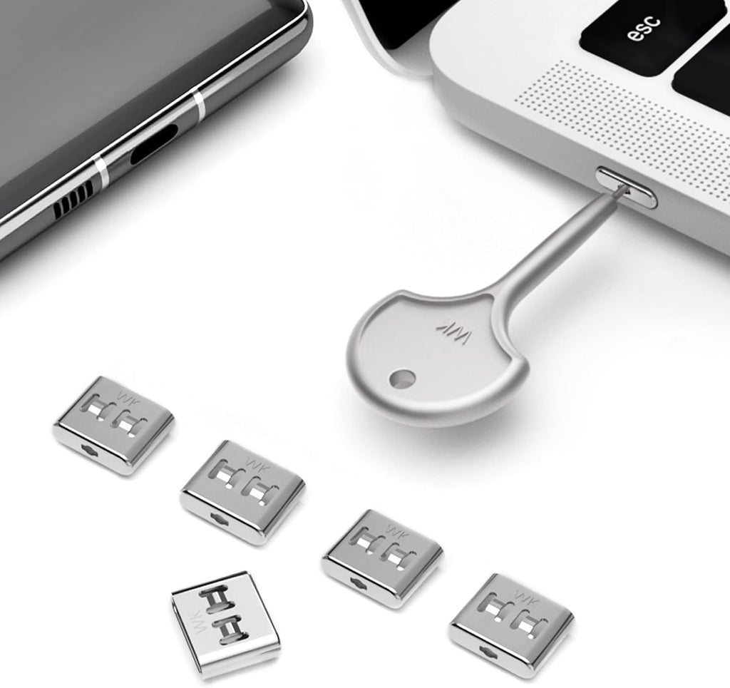 USB-A & USB-C Port Blockers Bundle - Dust & Moisture Resistant Shield - Durable Type-A & Type-C Data Protection Locks for Laptops, PCs, Gaming Devices & Tamper Protection - Image 2