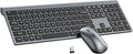 Wireless Keyboard and Mouse Combo, Ultra Slim Full Size Silent Keyboard | Quiet scissor switch keys, ultra slim design, 3 DPI adjustable mouse, 2.4GHz USB, for Computer,Windows, Mac, Laptop, PC by EDJO