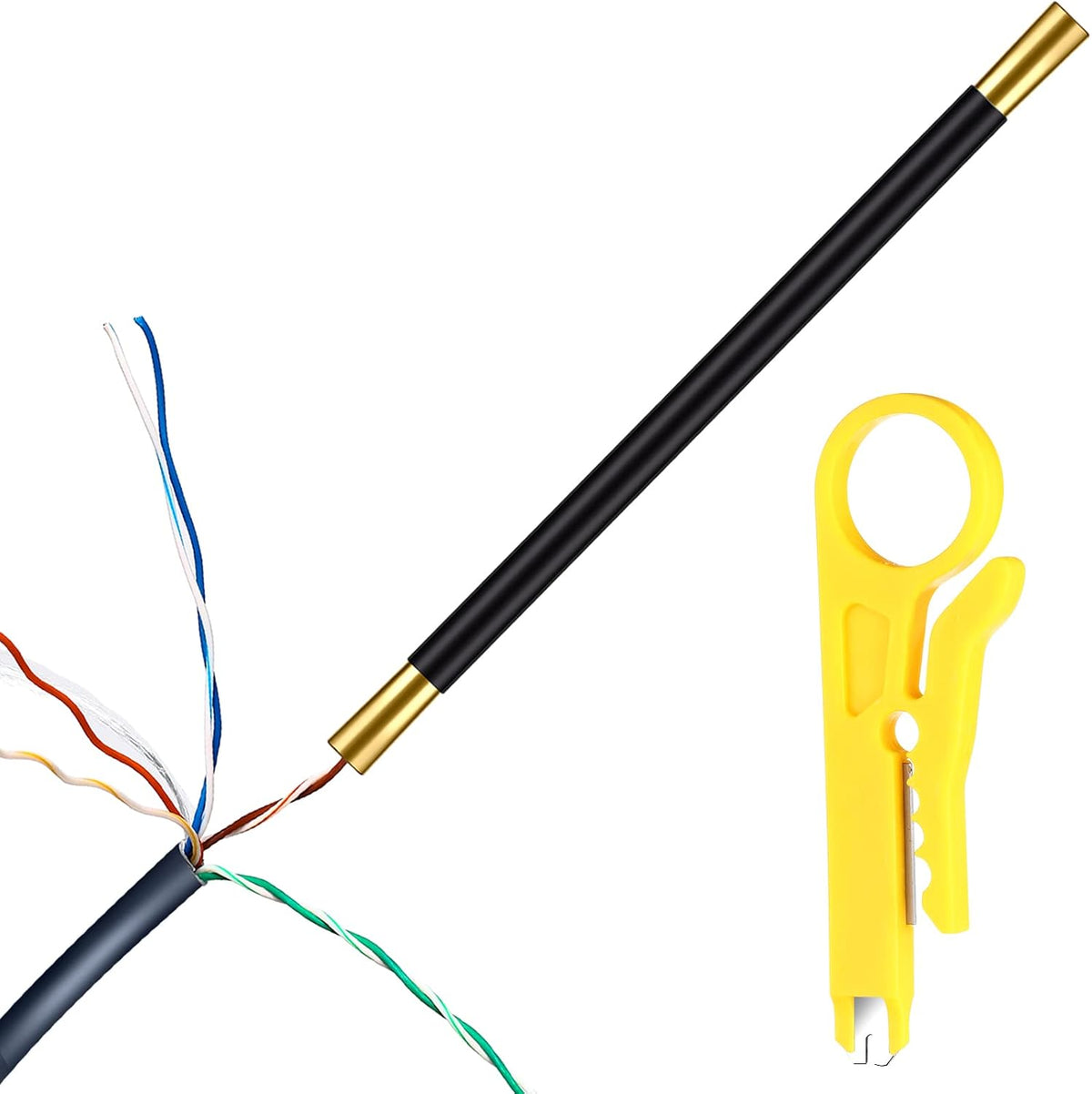 Landhoow 2 Pcs Network Cable Untwist Tool Kit, Straightener for CAT5-CAT7 by Landhoow